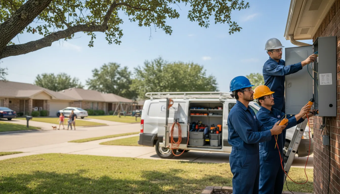 Certified electrician providing emergency electrical services in Caldwell, AR